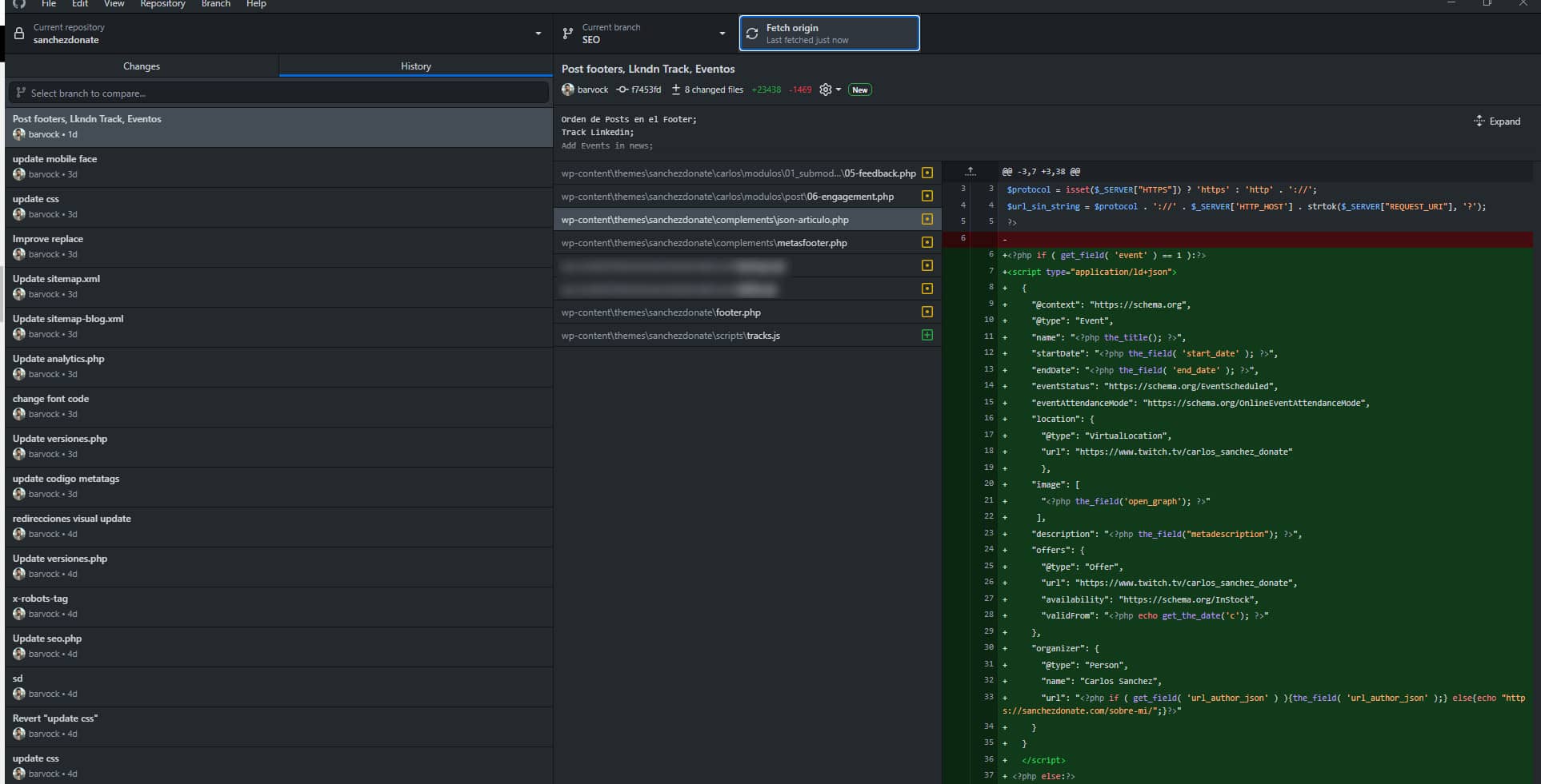 Branch Github para SEO