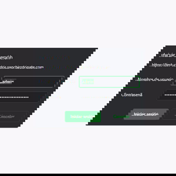 Bloquear una web por contraseña