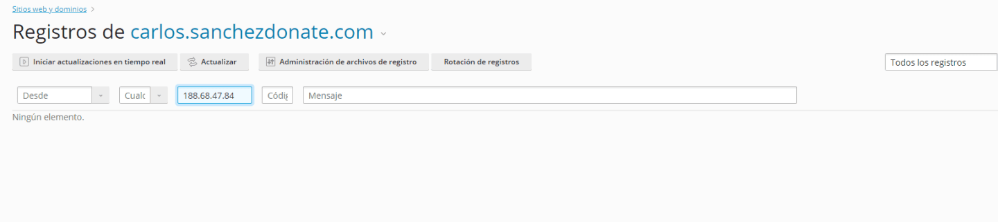 Log vacío