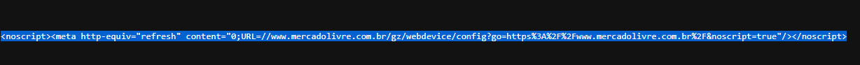 meta refresh en noscript