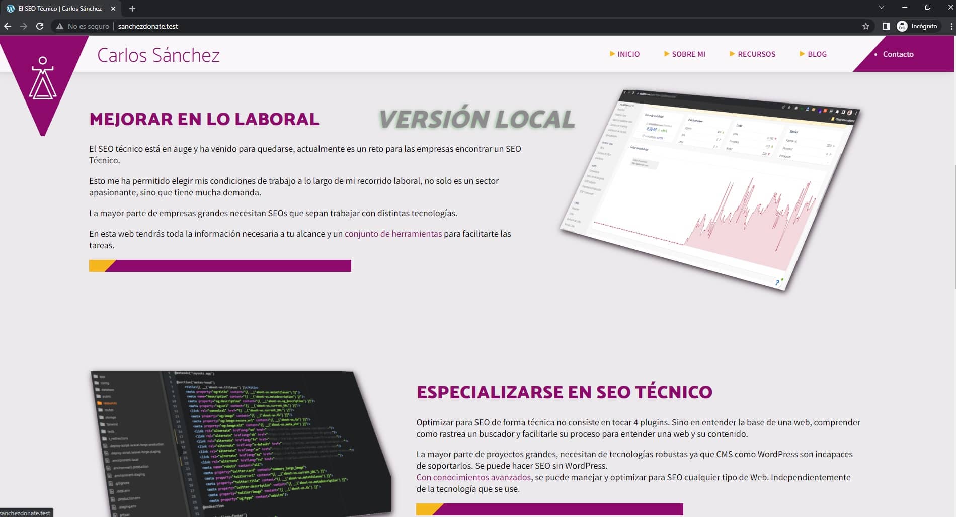 Web en entorno local